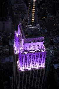 empire state building purple